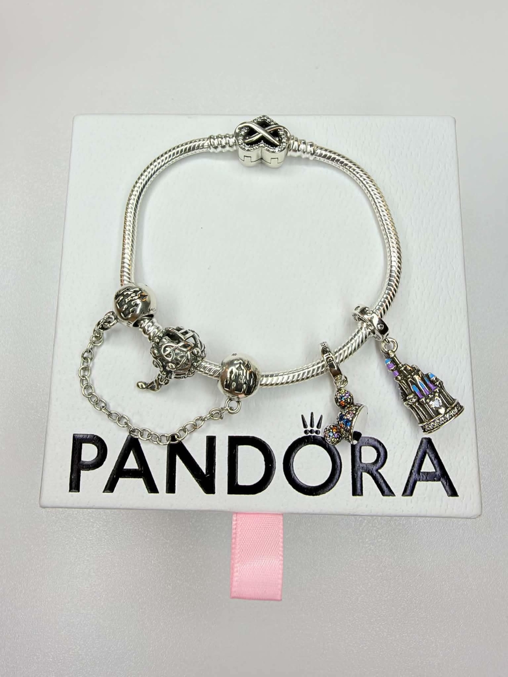 Pandora Sterling Silver Charm Bracelet Disney